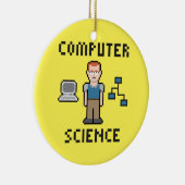 En Céramique Ornement de l'informatique de cercle de pixel (Droite)