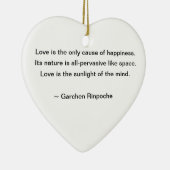 En Céramique Ornement de lis avec la citation bouddhiste (Droite)