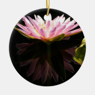 En Céramique Ornement de Lotus Rose
