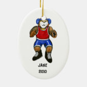 En Céramique Ornement de lutteur (Dos)