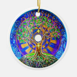 En Céramique Ornement de mandala de Pleine lune