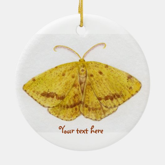 En Céramique Ornement de mite de géomètre de crocus (Dos)