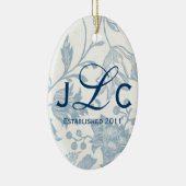 En Céramique Ornement de monogramme de couples (Droite)