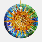 En Céramique Ornement de mosaïques de Guell de parc (Dos)