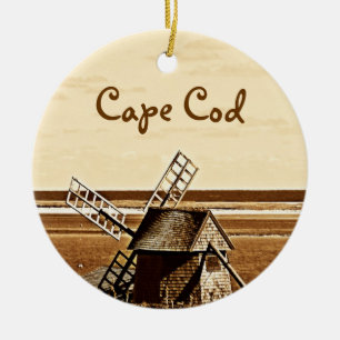 En Céramique Ornement de moulin à vent de Cape Cod