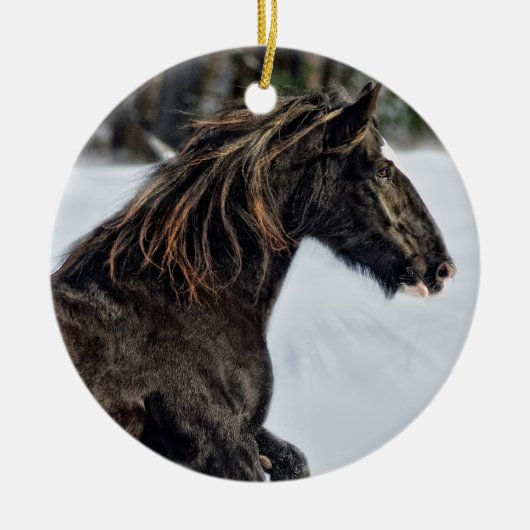 En Céramique Ornement de neige de Brenda Lee (Devant)