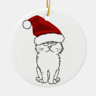 En Céramique Ornement de pattes de Père Noël