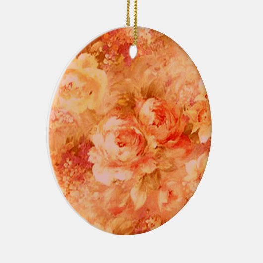 En Céramique Ornement de peinture à fleurs (Droite)