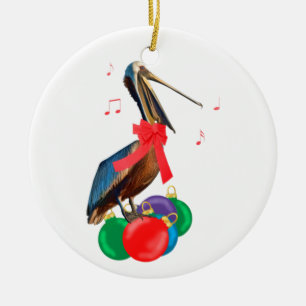 En Céramique Ornement de pélican et de Noël d'ornements