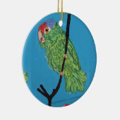 En Céramique ornement de perroquet vert et de sirène (Droite)