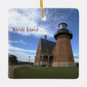 En Céramique Ornement de phare de Rhode Island