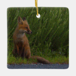 En Céramique Ornement de photo de renard
