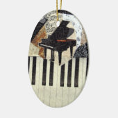 En Céramique Ornement de piano à queue (Gauche)