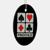 En Céramique Ornement de Pinochle (Droite)