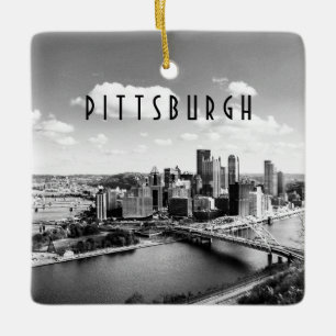 En Céramique Ornement de Pittsburgh Skyline