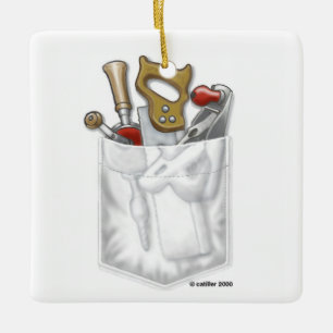 En Céramique Ornement de poche de charpentier