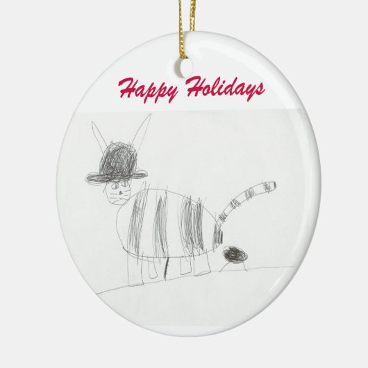 En Céramique Ornement de Poo de chat (Gauche)