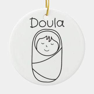 En Céramique Ornement de porcelaine de Doula