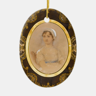 En Céramique Ornement de portrait de Jane Austen
