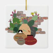 En Céramique Ornement de pots d'argile (Dos)