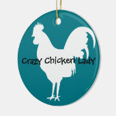 En Céramique Ornement de poulet (Gauche)