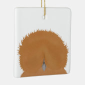 En Céramique Ornement de poulet Silkie (Droite)