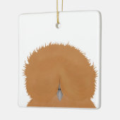 En Céramique Ornement de poulet Silkie (Gauche)