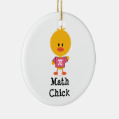 En Céramique Ornement de poussin de maths (Droite)