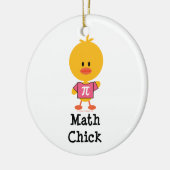 En Céramique Ornement de poussin de maths (Gauche)
