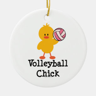 En Céramique Ornement de poussin de volleyball