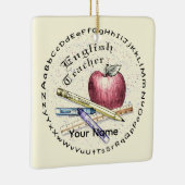 En Céramique Ornement de professeur d'anglais (Droite)