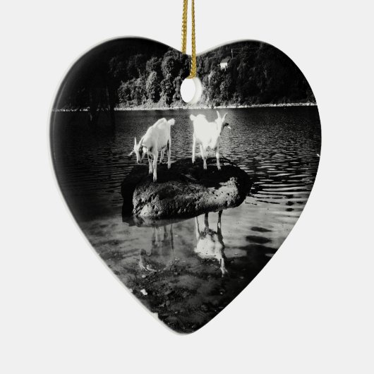 En Céramique Ornement de puissance de chèvre (Droite)