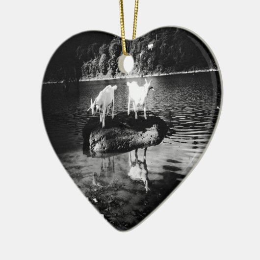 En Céramique Ornement de puissance de chèvre (Gauche)