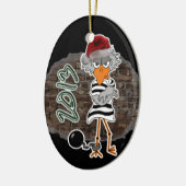 En Céramique Ornement de récidiviste de Noël (Gauche)