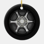En Céramique Ornement de roue de voiture (Dos)