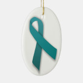 En Céramique Ornement de ruban turquoise (Droite)