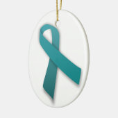 En Céramique Ornement de ruban turquoise (Gauche)