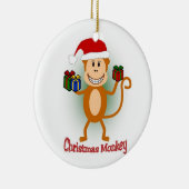 En Céramique Ornement de singe de Noël (Droite)