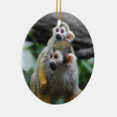 En Céramique Ornement de singe-écureuil de bébé (Droite)