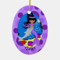 Ornement de sirène violet Zola