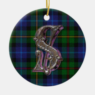 En Céramique Ornement de Smith Plaid Monogramme