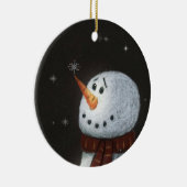 En Céramique Ornement de Snowman (Droite)