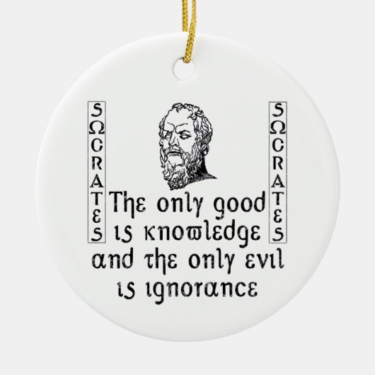 En Céramique Ornement de Socrates (Devant)