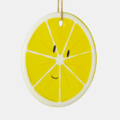 En Céramique Ornement de sourire du citron | (Droite)