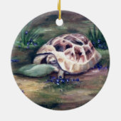 En Céramique Ornement de tortue d'ange (Dos)