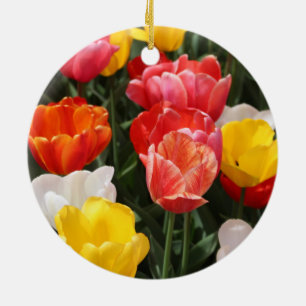 En Céramique Ornement de Tulipe