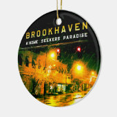 En Céramique Ornement de vacances de Noël de Brookhaven, (Gauche)