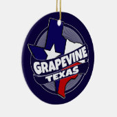 En Céramique Ornement de vacances d'éclat de drapeau du Texas (Droite)