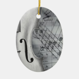 En Céramique Ornement de violon