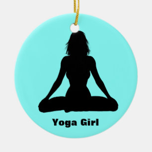 En Céramique Ornement de Yoga personnalisé